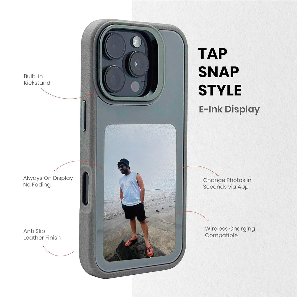 NFC E-Ink Display Anti-Drop Protection Case For iPhone