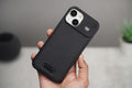 Titanium Frame Vegan Leather Case For iPhone